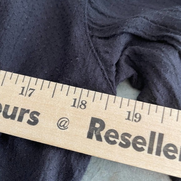 Free People Wild One Black Dress Small Embroidered Drop Waist Peasant Mini L/S - Picture 15 of 16